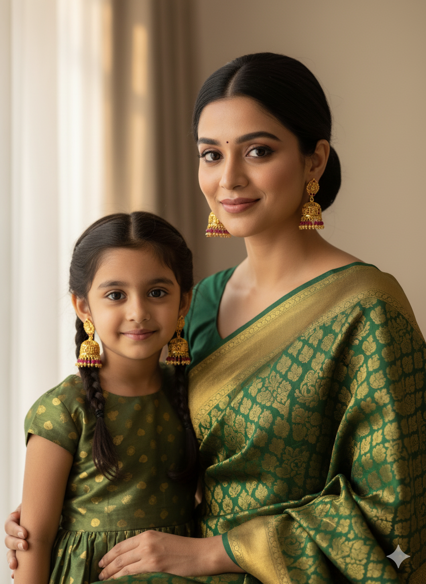 Multicolor Stone Studded Jhumka Earrings – Trendy Gift Idea - Image 2